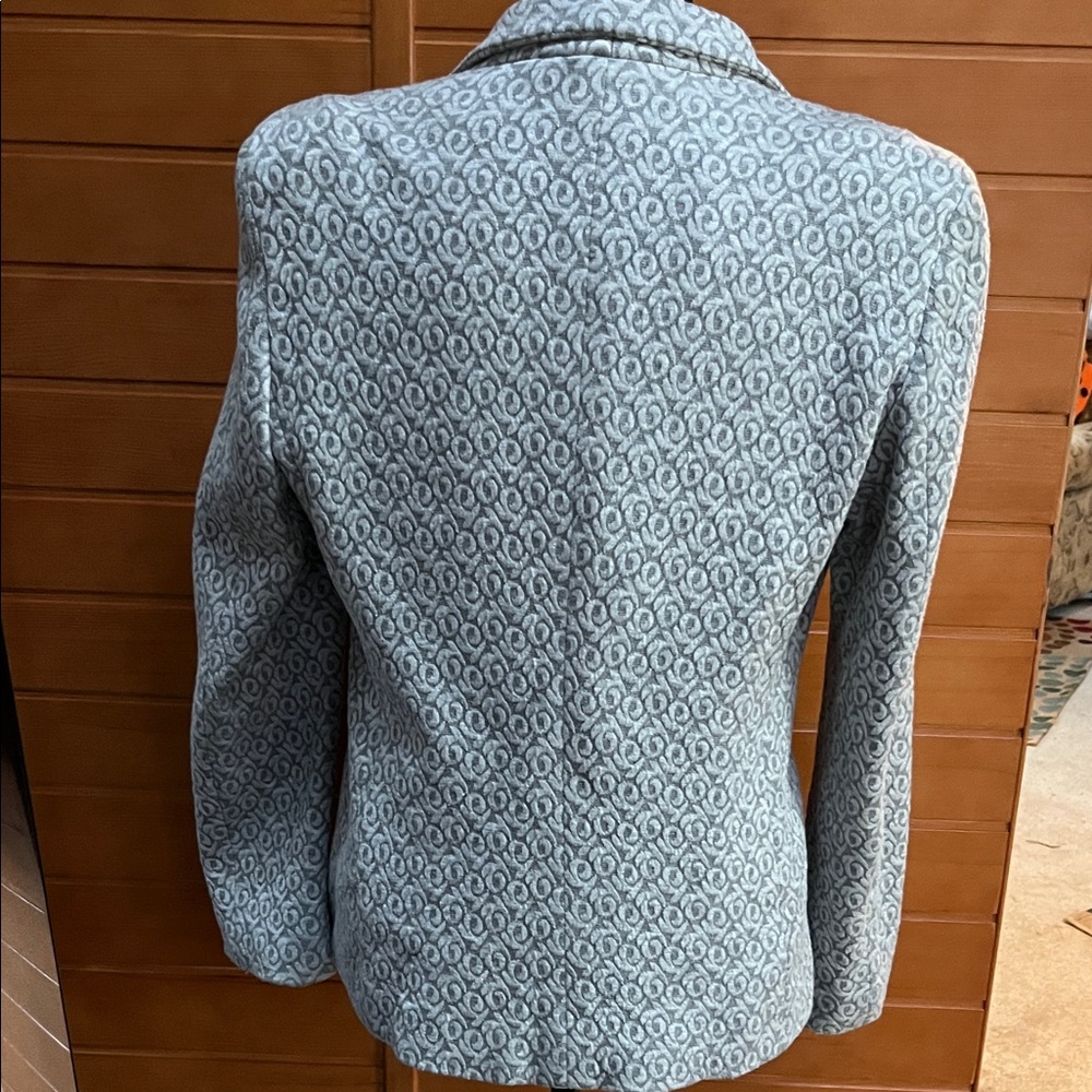 Zanella Light Gray Patterned Blazer - image 5